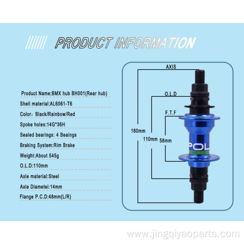 Wholesale BMX Bike Hub 3Claws 24sounds